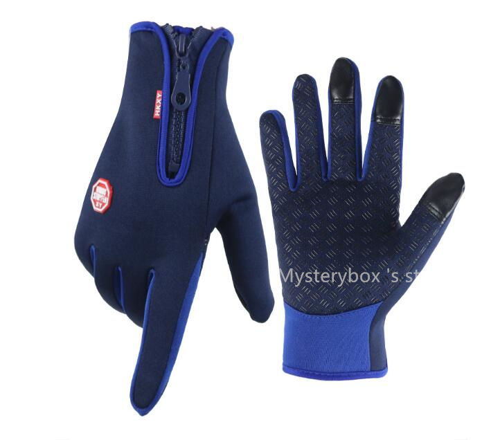 kind of Touch screen glove cold proof men women Sports Gloves fleece thickened Winter outdoor riding warm waterproof Training Mysterybox 's store