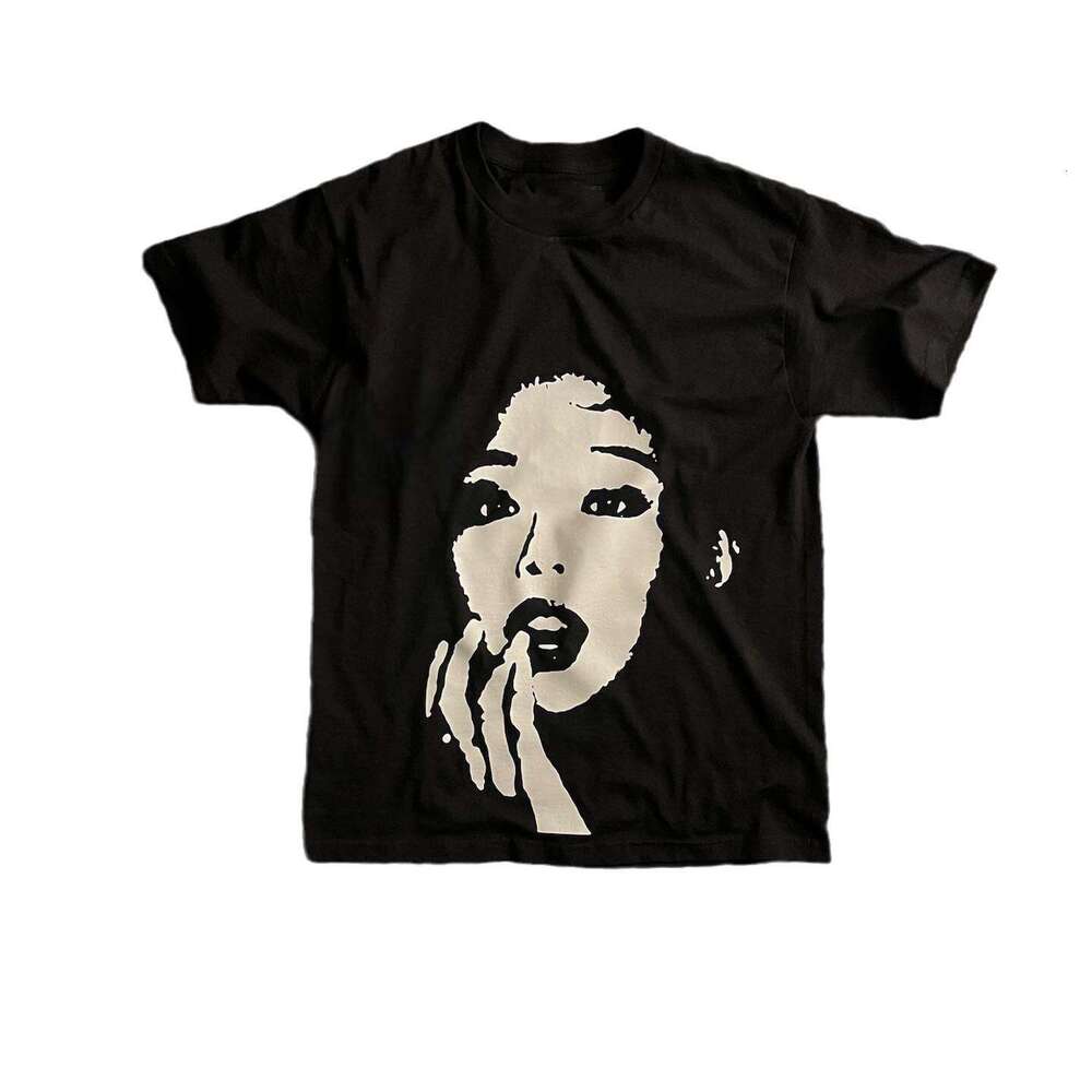 Personalized design, portrait printing, 3D three-dimensional patterns, multiple colors, summer casual loose fitting men's and women's tops