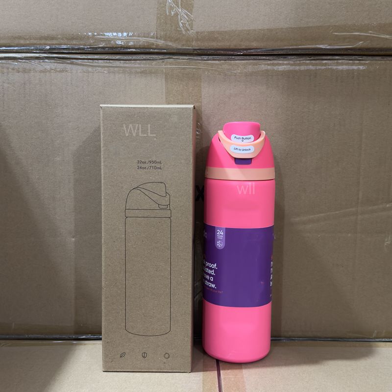 24oz 32oz Double Wall Insulated la Sports Water Bottle Stainless Steel vacuum WLL2515
