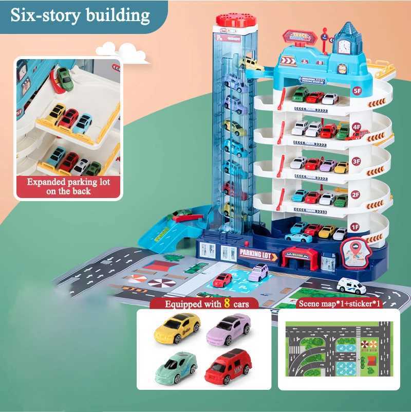 Dinosaur rail car toy train adventure car parking lot childrens puzzle 2-3 years old 4 boys X250114