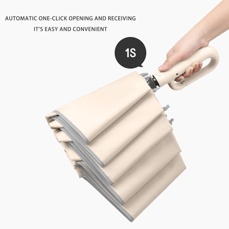 Portable Automatic Open-Close Umbrella with Reversible Cover - Ideal for Students and Outdoors
