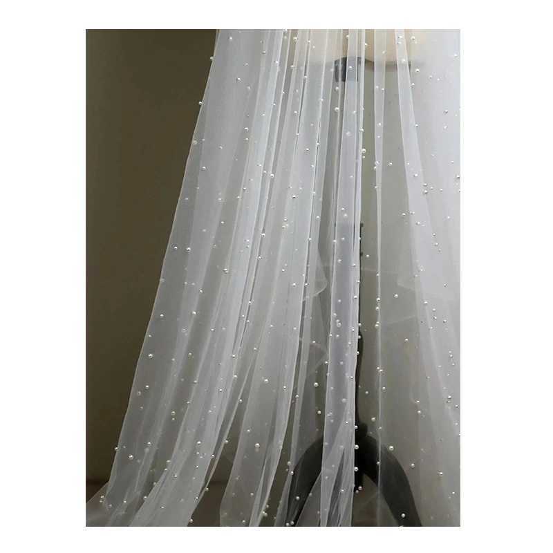 Thin gauze maternity gown for photo taking pregnancy photography props lace packaging dispersed pearl screw mesh set W250113