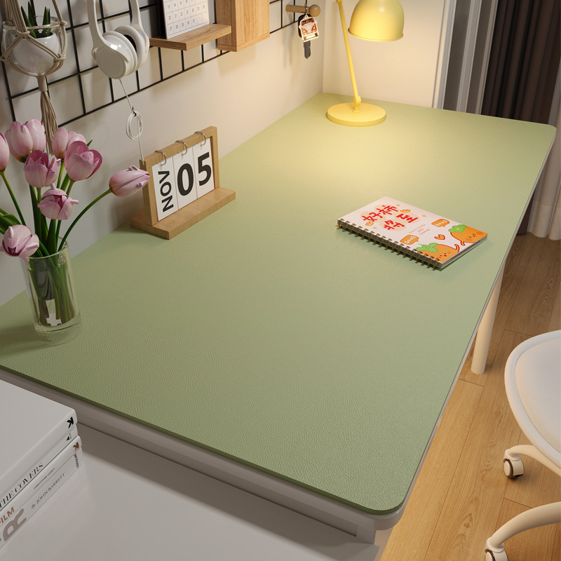Waterproof and Non-slip Solid Color Leather Coffee Table Mat Oil-proof Dining Table Learning Computer Tablecloth