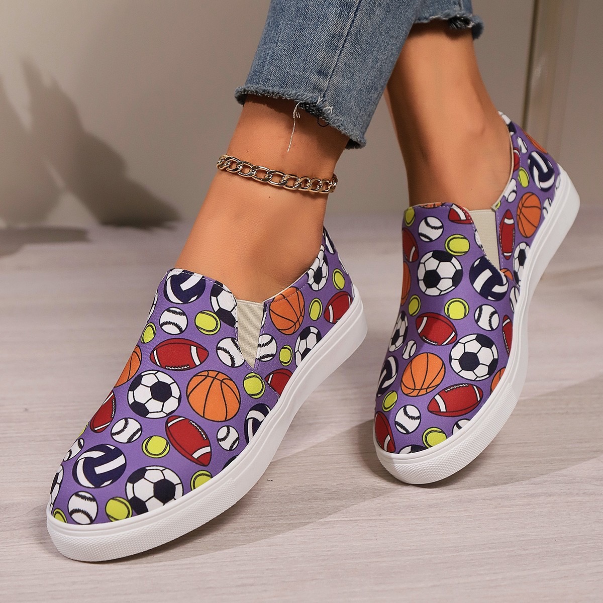 2024 Ladies Spring Breathable Soft Loafers Sole Casual New Comfortable Fashion Sneakers Designer Flat Shoes for Women 241d