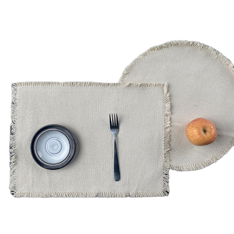 Handwoven Thick Cotton Table Mat for Dining Eco Friendly Handcrafted Heavyweight Cotton Kitchen Mat