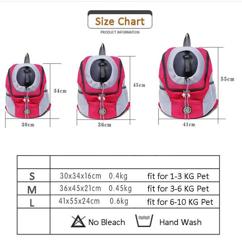 Pet Dog Carrier Backpack Puppy Carrier Front Pack for Small Medium Dogs Cat Travel Back Pack Breathable Dogs Carrier BackpackXJ250113