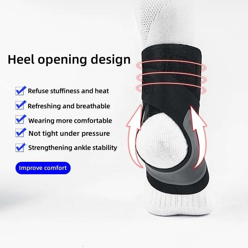 Ankle Support Brace For Sports, Protection Foot Bandage, Elastic Free Adjustment, Sprain Prevention, Fiess Guard Band