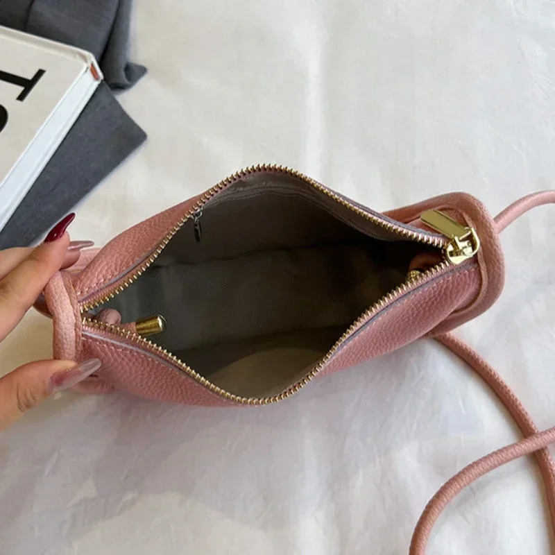 100%Real Cowhide Genuine Leather Sac Fashion Women Crossbody Bags For Ladies High Capacity Shoulder Bag Handbag Female Purse 250106