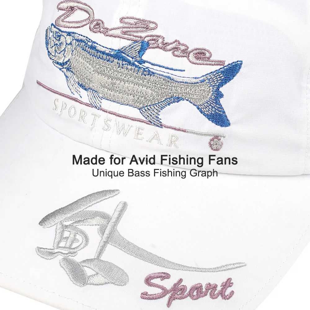 Mens Summer Fishing Hat C Outdoor Baseball Sports Embroidered Cotton Breathable Adjustable Hiking Hunting Climbing White W250113