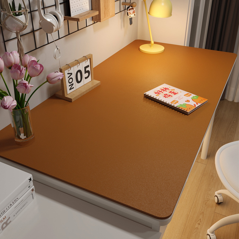 Waterproof and Non-slip Solid Color Leather Coffee Table Mat Oil-proof Dining Table Learning Computer Tablecloth
