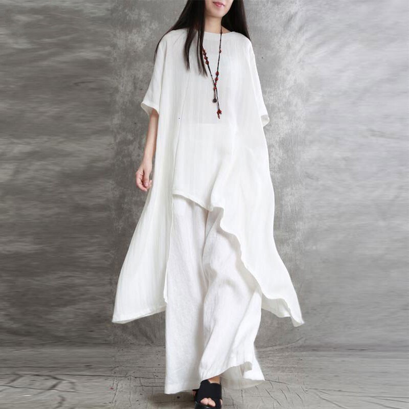 designer tracksuit women designer clothing 2024 plus size spot korean version women's cotton and linen 2piece set casual wear sportswear d3a