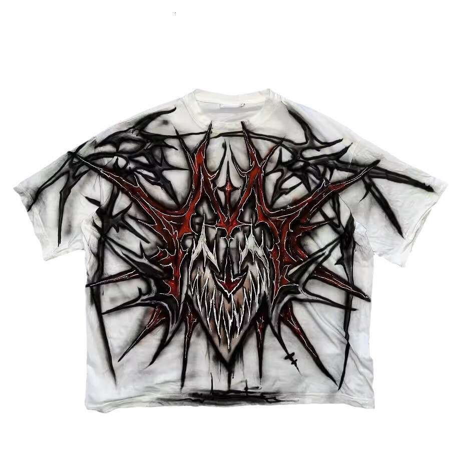 fashionable and personalized street Harajuku y2k printed unisex pure cotton T-shirt