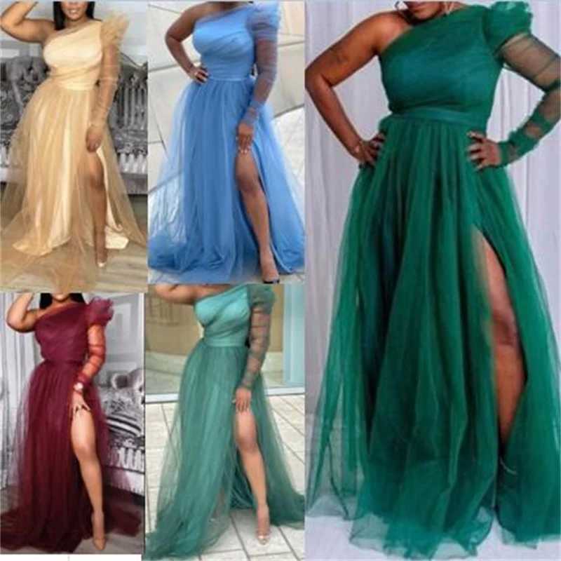 Hot pink shoulder pleated long gown maternity side split pleated hem bridal shower gown W250113