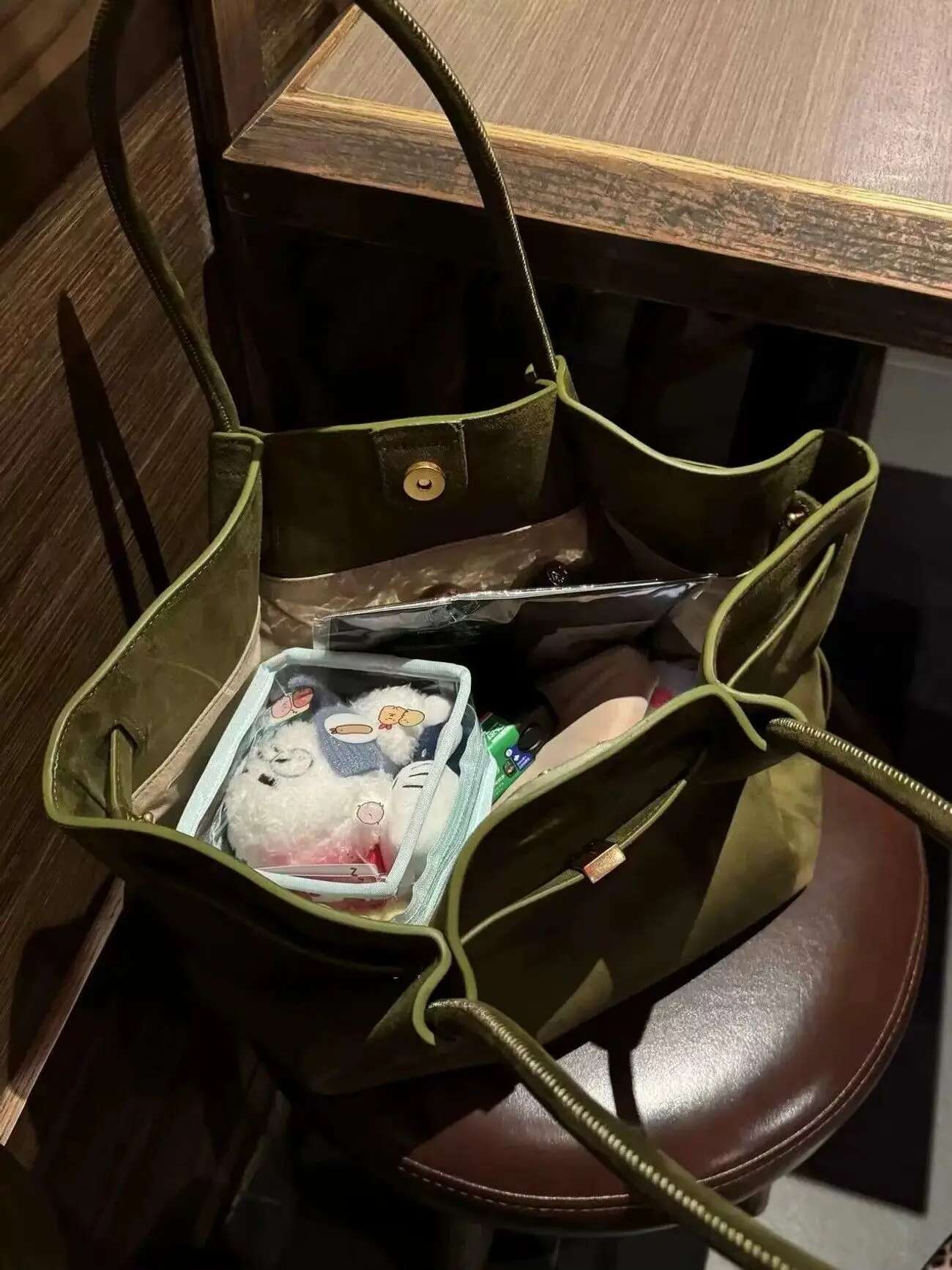 LEFTSIDE Small Nubuck Leather Tote Bags Lady Shoulder Bag For Women 2024 Winter New Korean Fashion Y2k Retro Handbags And Purses