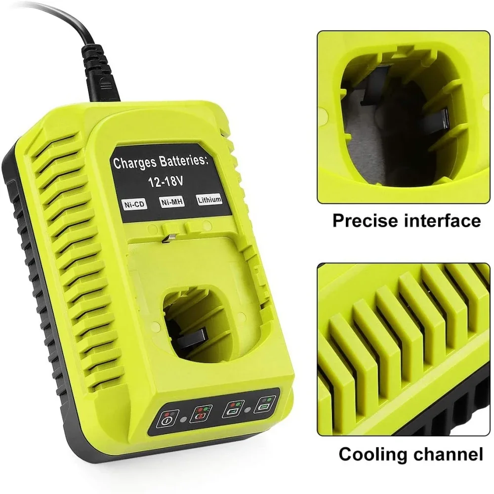 For RYO Ryobi Charger, P117 Charger 12V-18V Li-ion Battery Nickel Battery Universal Battery Charger
