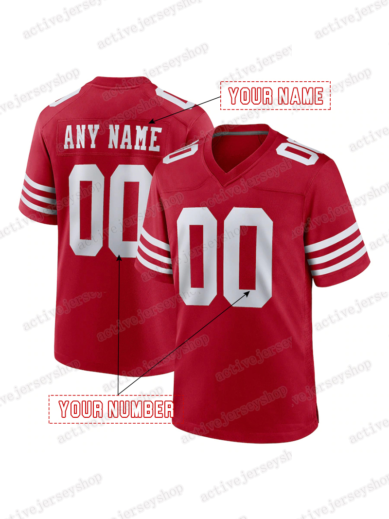 Custom Football 2025 Rivalries Jerseys Brock Purdy George Kittle Fred Warner Christian McCaffrey Mac Jones Deommodore Lenoir