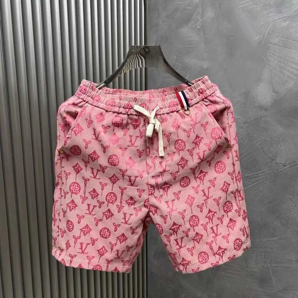 Men's Shorts 2024 Summer Mens New Thin Mens Shorts hand-painted by Rafian full of breathable trend casual and fashionable five point pants H25106