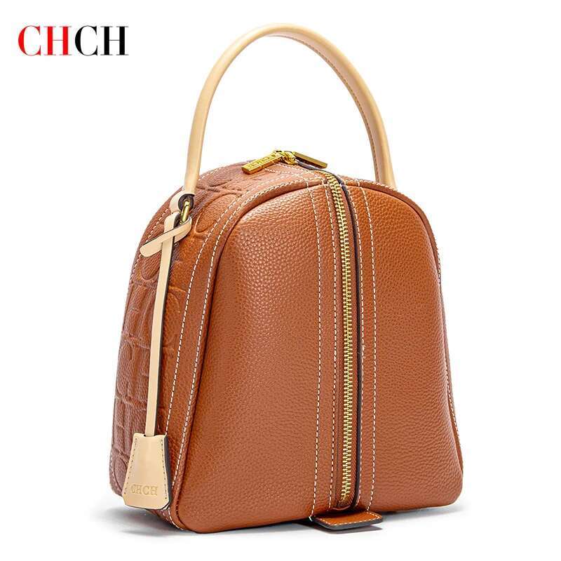 CHCH Women's Bucket New Dual Use Handbag Classic Letter Emed Shoulder Bag