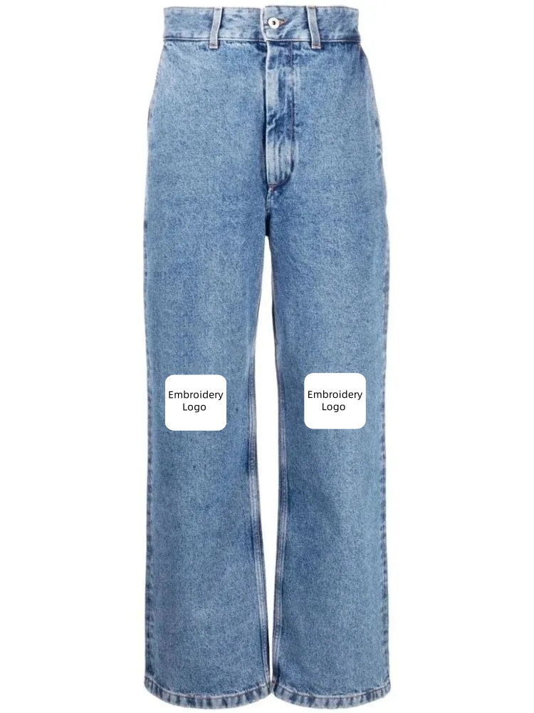 Jeans Womens High Street Designer Trouser Legs Open Fork Tight Capris Embroidery Printing Denim Trousers Warm Slimming Jean Pants Fashion Brand Women Clothing