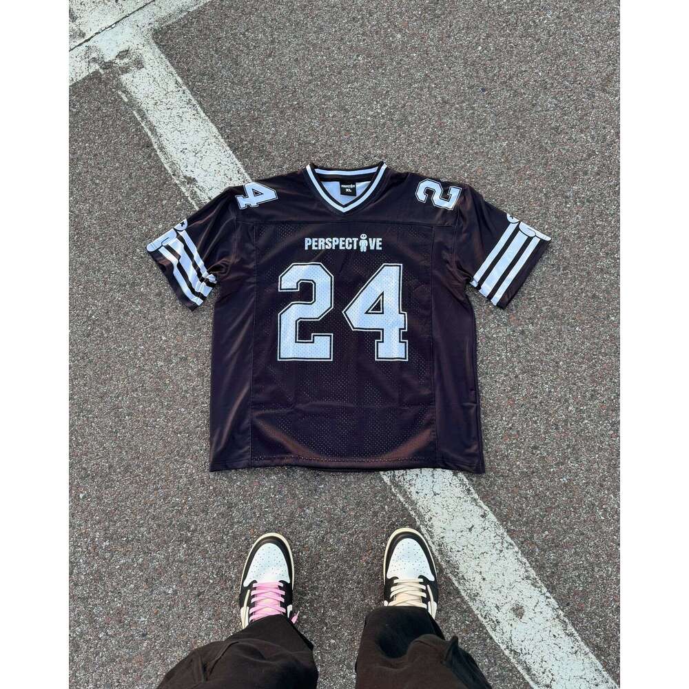 Hip hop sports breathable short sleeved men's mesh round neck T-shirt casual street splicing Harajuku top