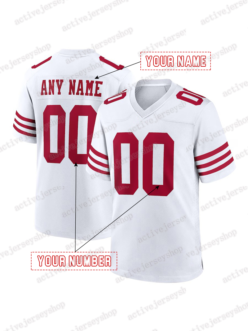 Custom Football 2025 Rivalries Jerseys Brock Purdy George Kittle Fred Warner Christian McCaffrey Mac Jones Deommodore Lenoir