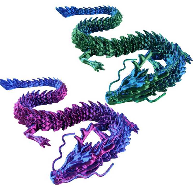 Rotatable Egg House of Dragon 3D Printed Animals Chinese New Snake Year Gift Home Decor Free shipping
