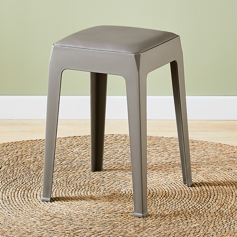 0127 Plastic stools can be stacked for home use, thickened round stools, dining chairs, square stools, restaurant guest spare stools