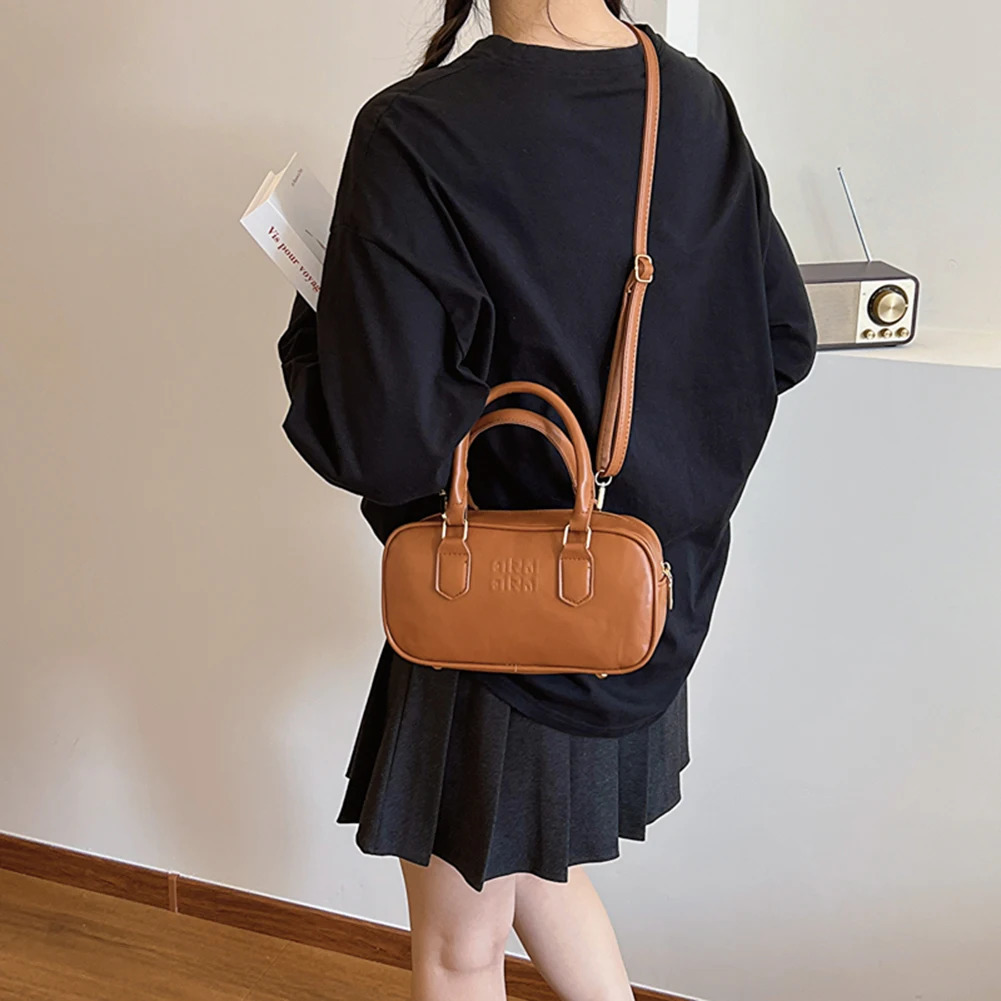 Vintage Handbags for Women PU Leather Shoulder Bag Versatile Cross Body Bag Chic Top Handle Shopper Womens Bags 250113