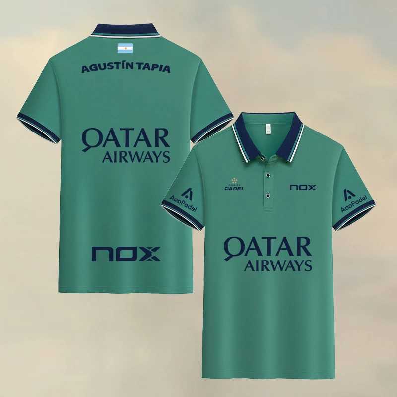 Padel Sports Elements Mens and Womens Breathable Business T-shirts Summer Comfortable Casual Short Sleeve Fashion Polo Shirt W250114