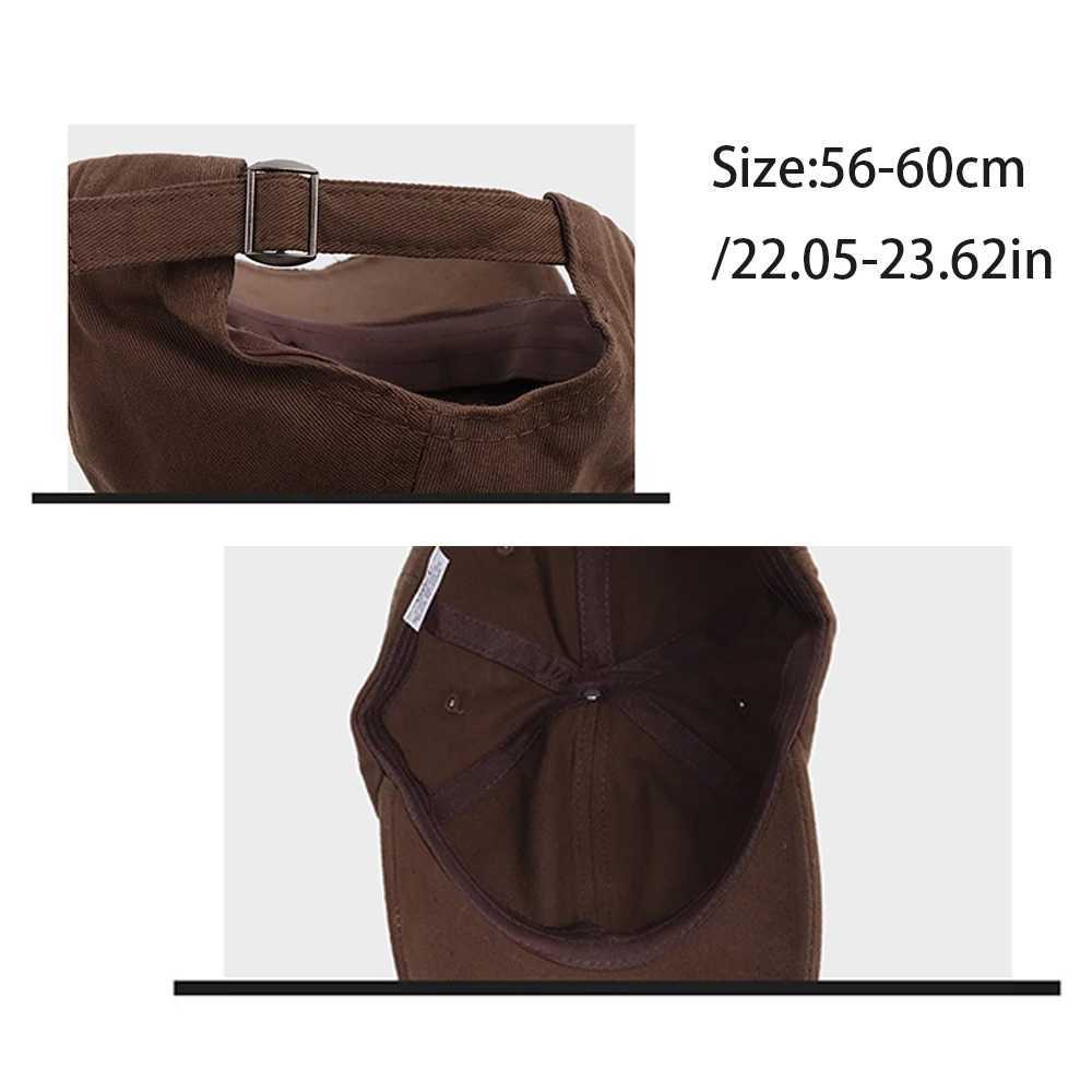 Womens Baseball C Spring/Summer Hip Hop Soft Top Curve Eaves Retro Distred Hat Duckbill C for Men W250113