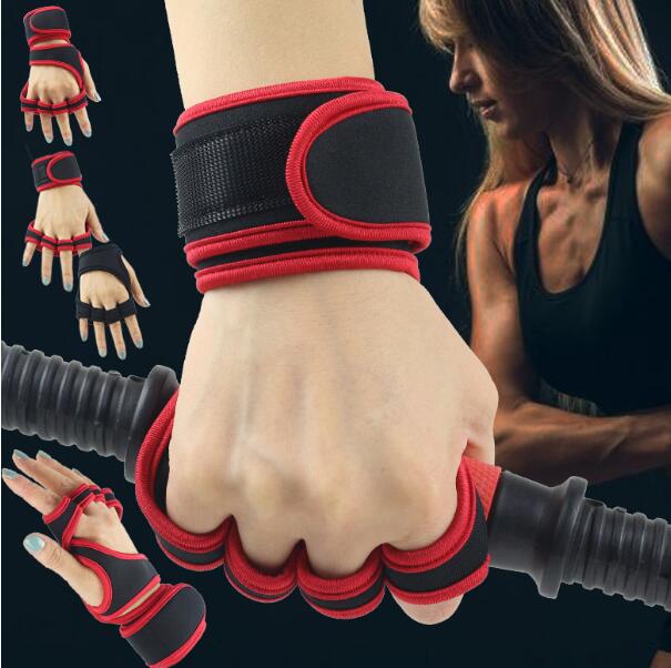 2025 Gym weightlifting gloves men's women's wristbands anti slip half finger exercise horizontal bar pull up anti cocoon Mysterybox 's 