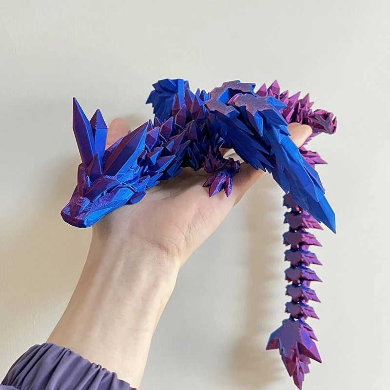 Rotatable Egg House of Dragon 3D Printed Animals Chinese New Snake Year Gift Home Decor Free shipping