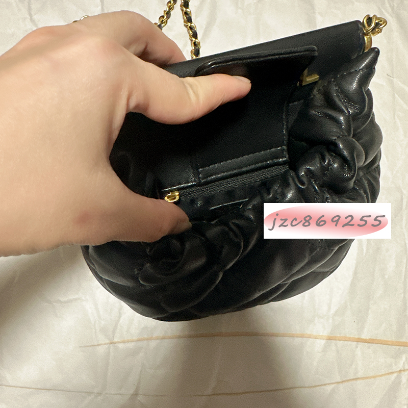 16X6X17CM Fashion storage bags chain leather mini lucky bag with colorful agate pendant gift packing box