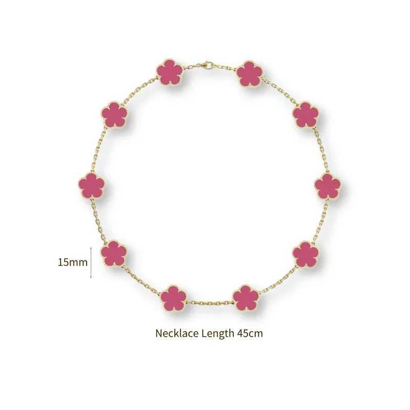 Pendant Necklaces 2025 S925 Silver Clover Necklace for Women jewelry in a delicate and elegant style H250115