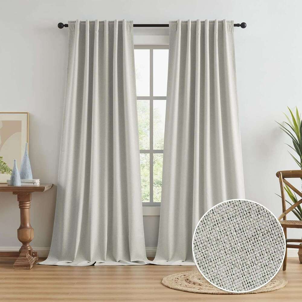 0135 100% fully blackout double-sided color engineering cotton en back climbing curtain finished product