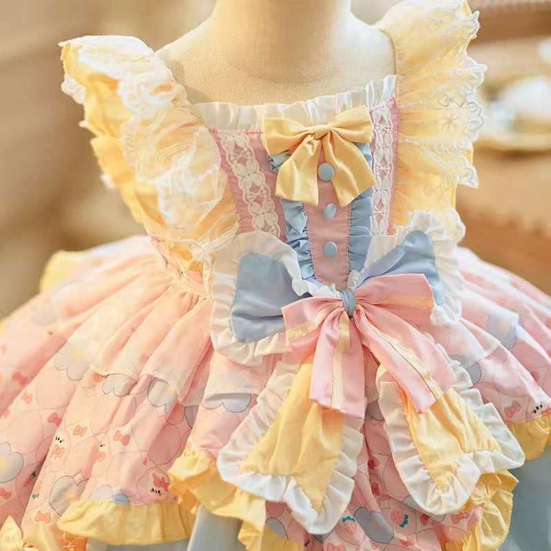 New Arrival Children Clothing Girl Lolita Princess Dress Birthday Party Dress Baby Performance Children Fluffy Dress Fashionable T250415