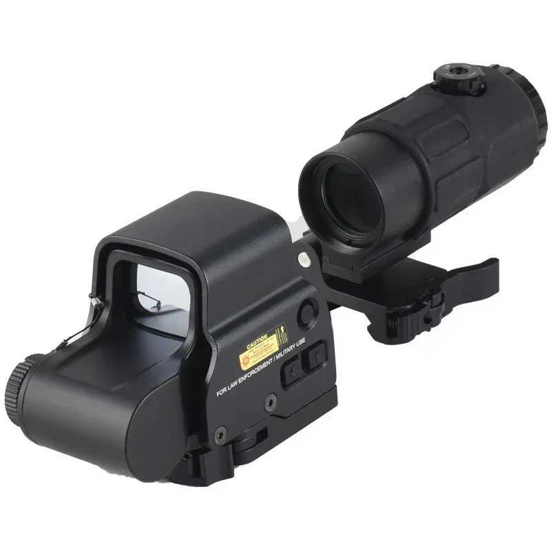 558+G45/G43/G33 Holographic Collimator Sight Red Dot Optic Sight Tactical Hunting Gear 20mm Rail Mounts Quick Detach Lever ComboW241014