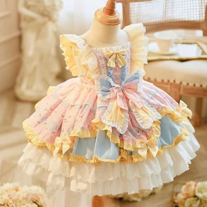 New Arrival Children Clothing Girl Lolita Princess Dress Birthday Party Dress Baby Performance Children Fluffy Dress Fashionable T250415