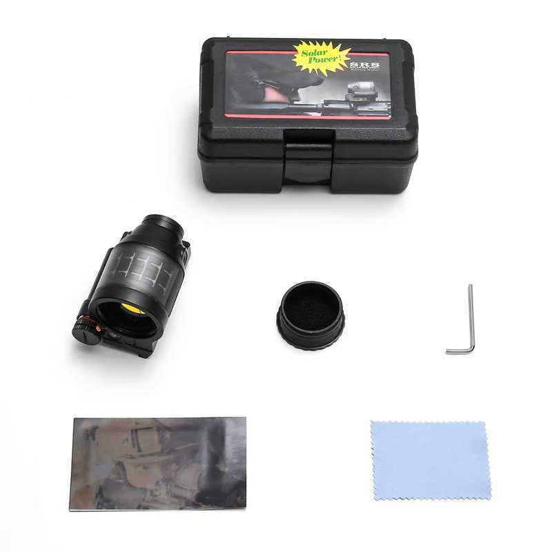 SRS Solar Power RED Dot Sight Rifle Sight Red Dot Sealed Reflex Sight For Hunting ScopeW241014