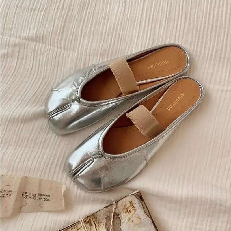 Round Split Toe Flat Shoes Women Hot New 2024 Casual Loafer Moccasins Tabi Ninja Mary Jane Soft Sole Ballet Flats Muje