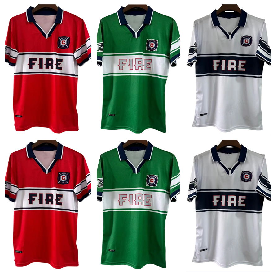 1998 1999 Chicago FIRE soccer jerseys retro home away third 98 99 football shirts