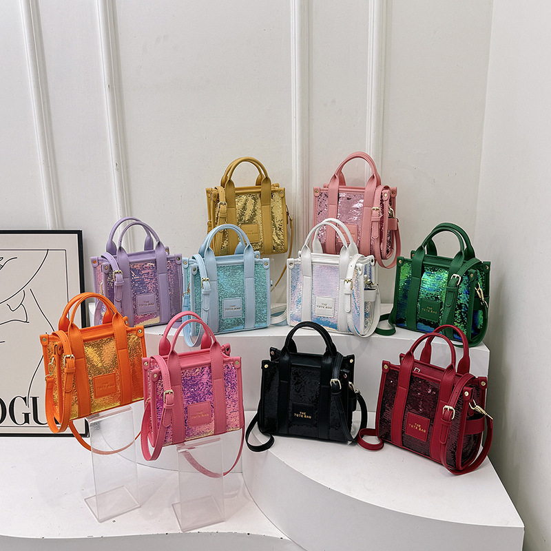 New Designer Shiny Simple Handbag Casual Shoulder Bag Women's Casual Bag