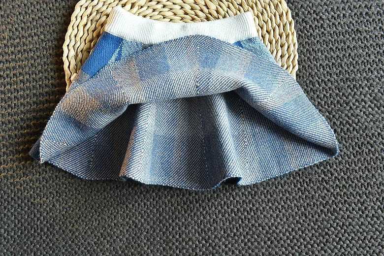 Baby Girls Winter Clothes Set Christmas Outfits Kids Girls Plaid Knit Sweaterskirt Fall Girl Clothing Set Children Costume L250926XRKH