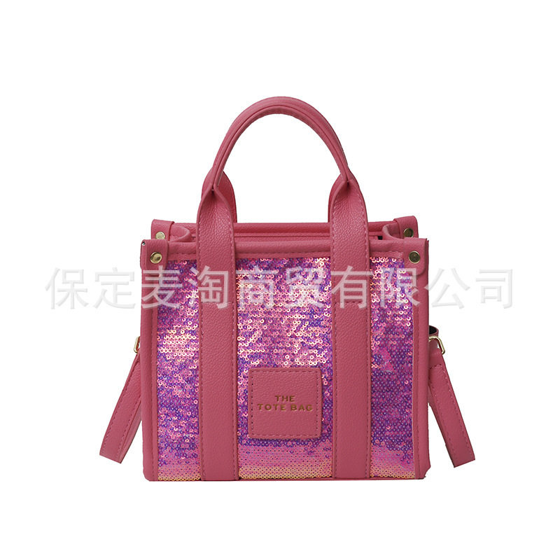 New Designer Shiny Simple Handbag Casual Shoulder Bag Women's Casual Bag