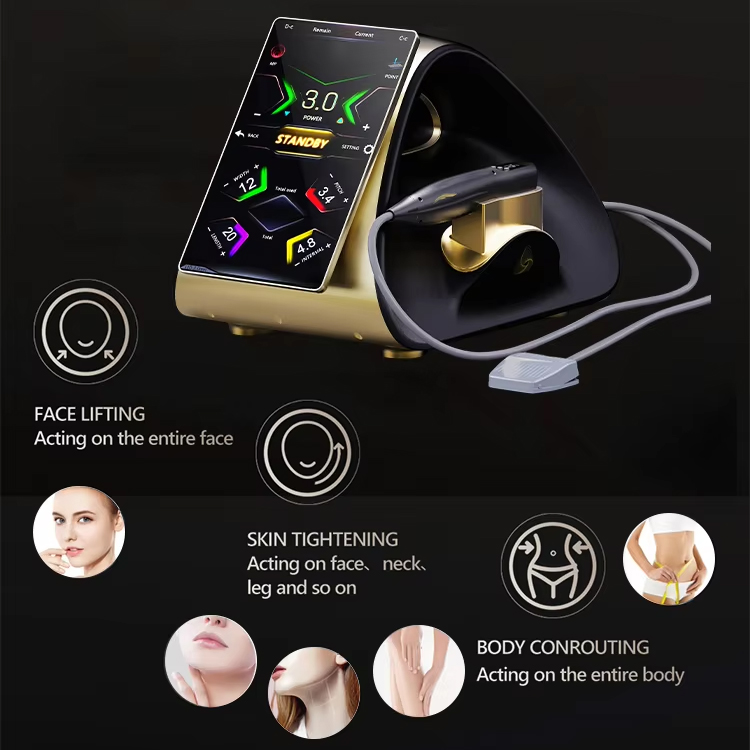 Portable 22D Skin Tightening Wrinkle Removal 2 In 1 RF LIPO + 22D MAX HIFU 2 Handles 11D 12D 13D 18D 22D HIFU Machine Skin Repairing Anti-aging Body S