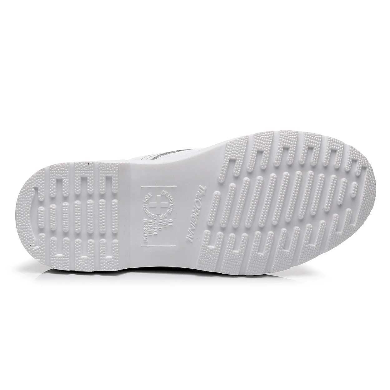 WAERTA Mens Genuine Leather Boots White Couple Models Wear-resistant Round Toe Breathable N-slip Casual Trend All-mah 35-46XJ250115