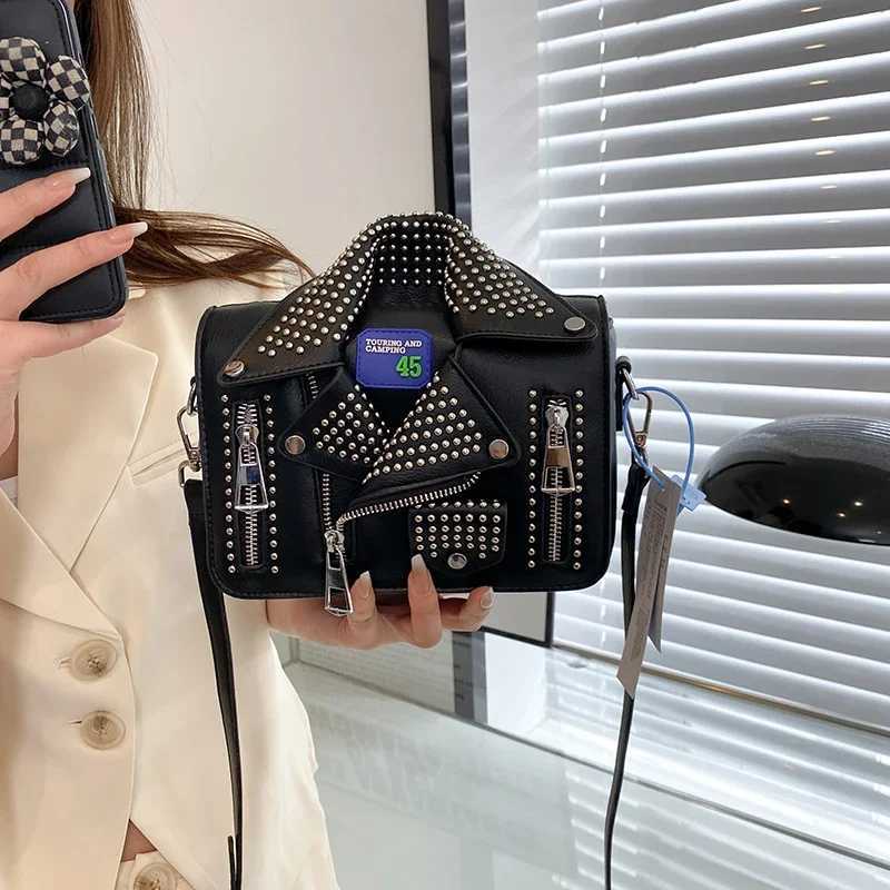 Branded Jackets Bags for Women Fashion Studded Crossbody Bag Personality Purses and Handbag Designer Shoulder Bag Top Backpacks Z250115