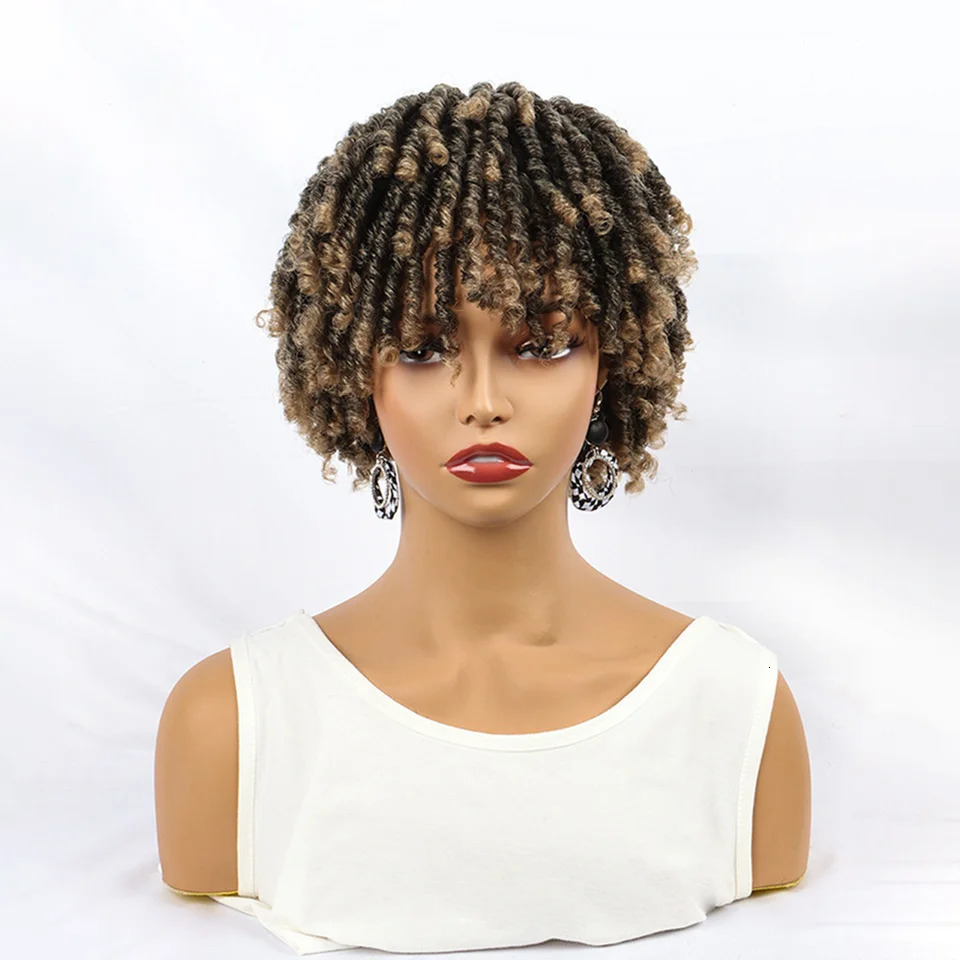 6-inch African Dreadlock Hair Clip Top Hair Clip Synthetic Twisted Curly Wig One Piece Dreads Touchee Female and Male Hair Clip 250108
