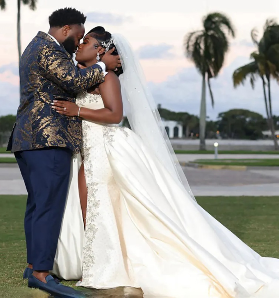 African Nigeria Wedding Dress for Bride Plus Size Bridal Gowns One Shoulder Long Sleeves Side Split Marriage Dress Black