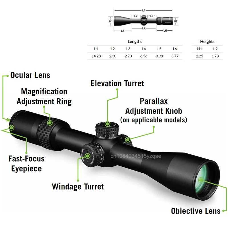 Original V*RT*X Optics D**M*NDB*CK Tactical 6-24X50 First Focal Plane(FFP) Riflescopes EBR-2C(MRAD) Reticle 30mm Tube ScopeW241014